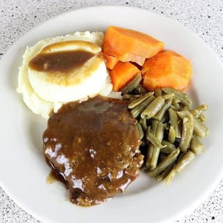 Hamburger Steak Dinner w/3 sides
