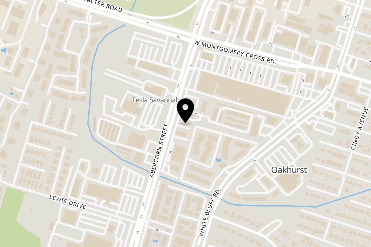 Map showing the location of Sisters of the New South Abercorn St. on 8820 Abercorn St. in Savannah